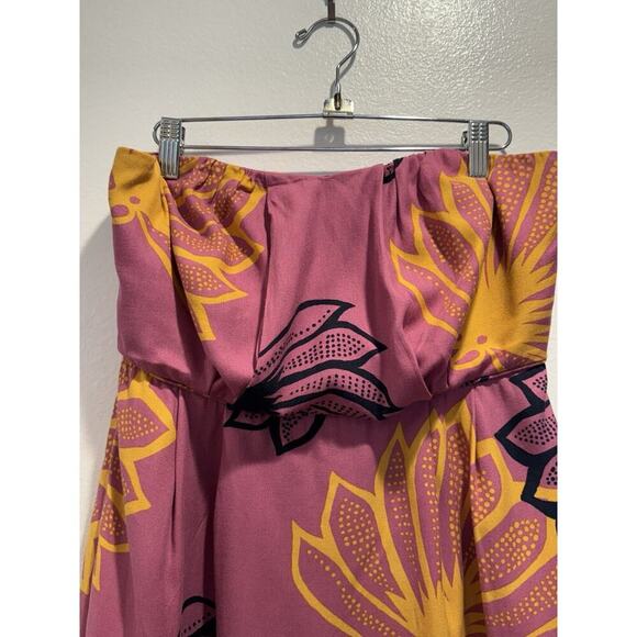 Sariah Women’s Multi Color Floral Print Strapless Dress Size 6 Floral Print Boho - Picture 3 of 9